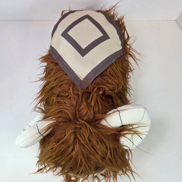 Star Wars Bantha Plush Pillow Jay Franco Mandalorian 14” Brown Shaggy Faux Fur - Picture 5 of 15